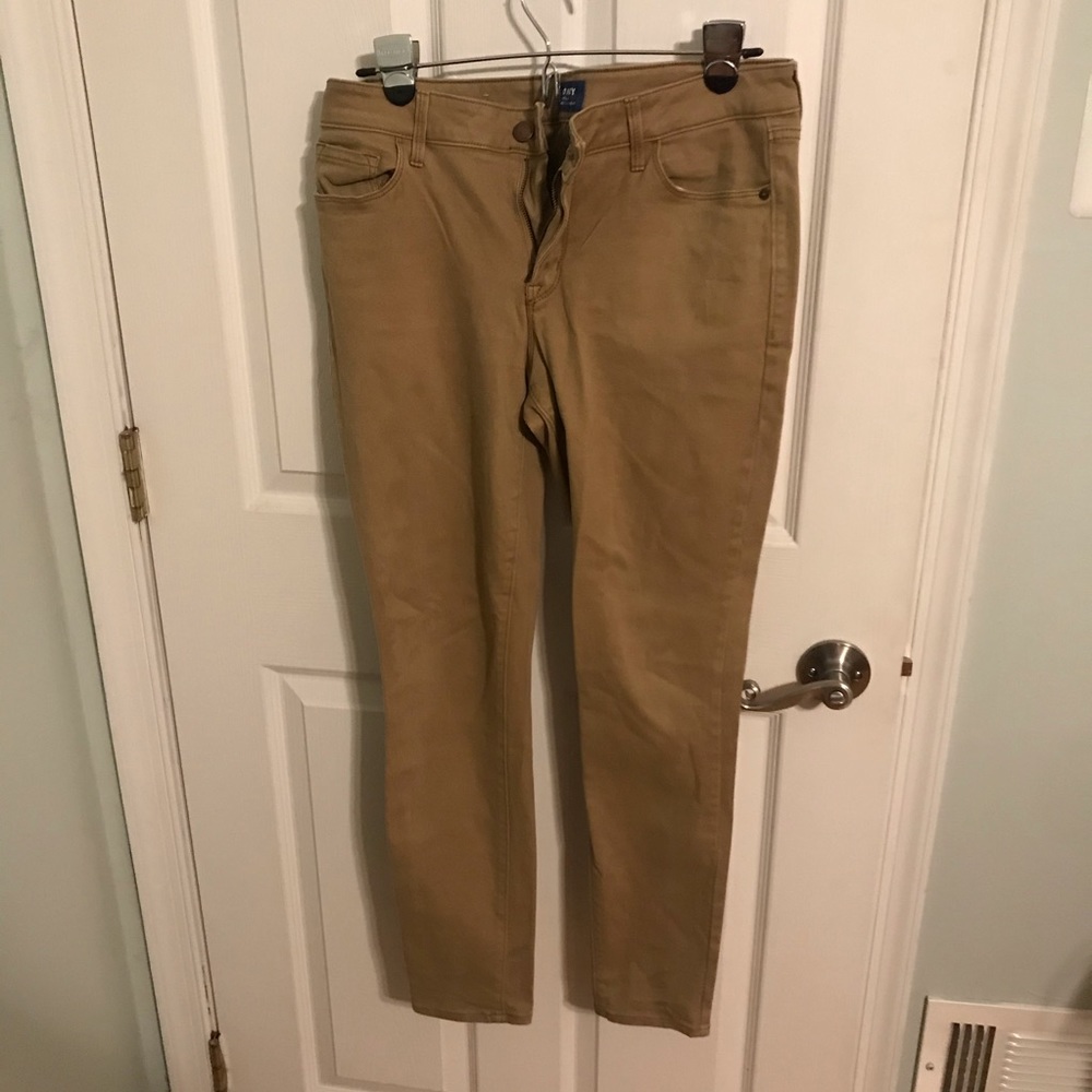 Old navy rockstar jeans | tan | size 10 regular